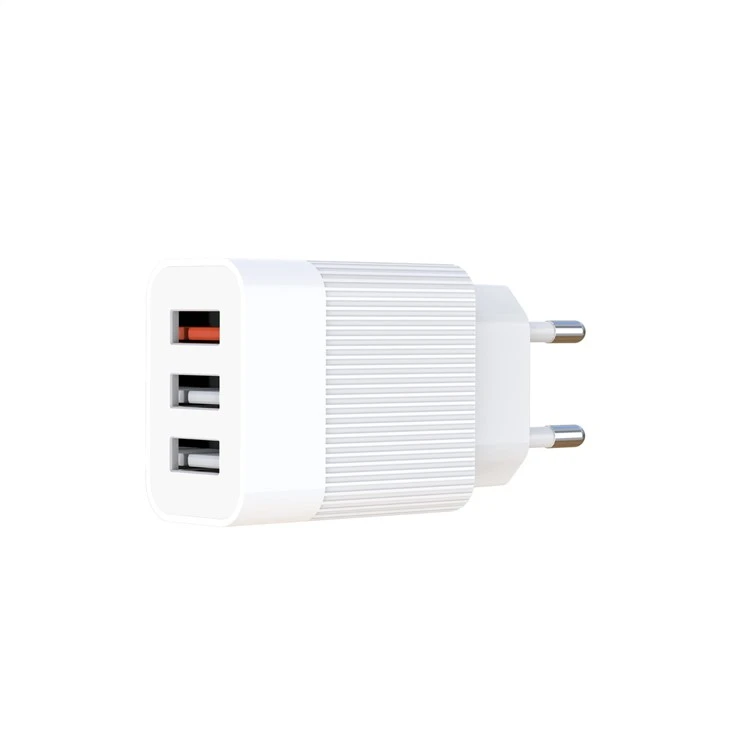 QC3.0 18W In 2,1 A 3USB EU Plug Quick Charger