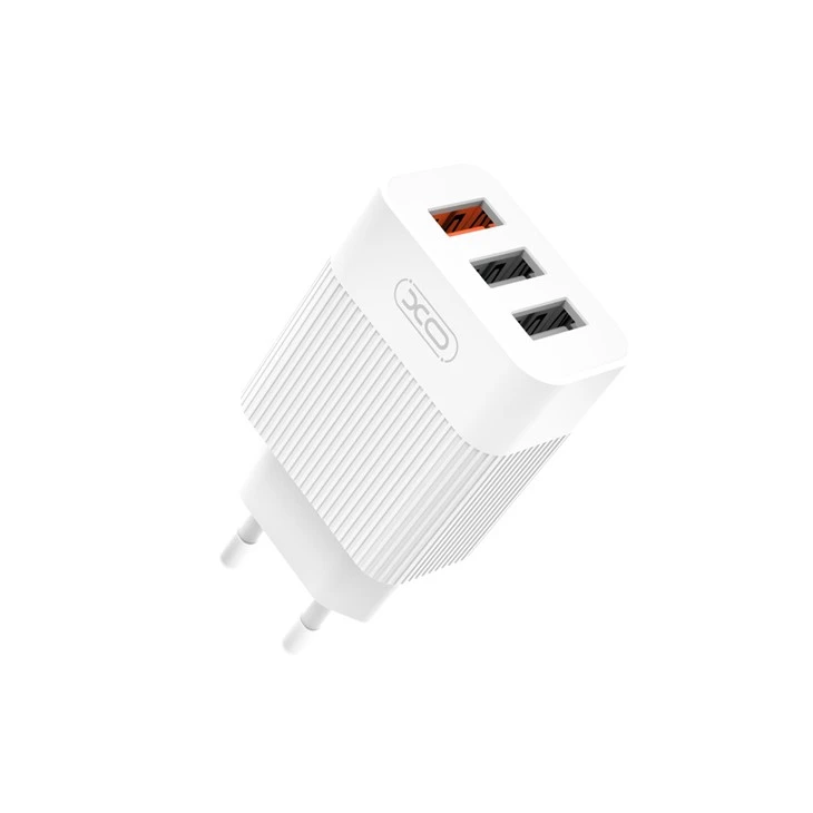 QC3.0 18W And 2.1A 3USB EU Plug Quick Charger