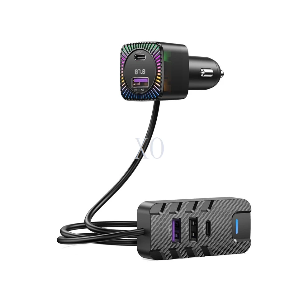 XO BCC13 Car Charger 5V3.1V With Ambient Light